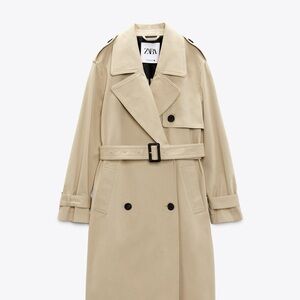 Zara Women's Tan Trench Coat